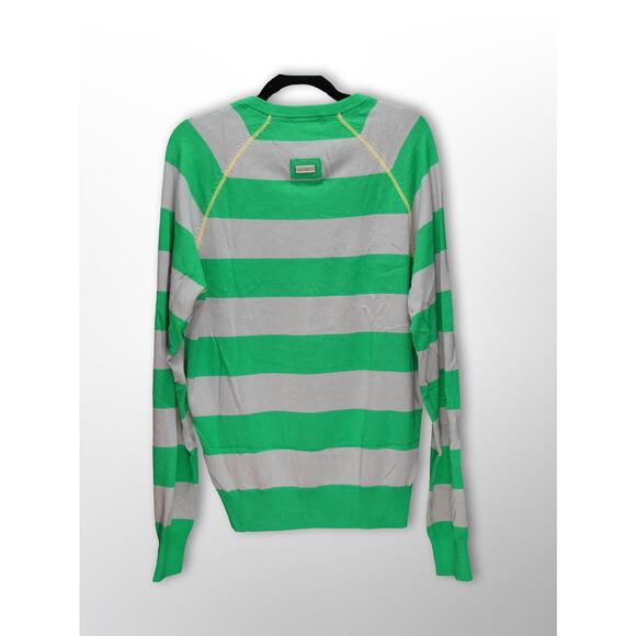 LRG Men's V-Neck Sweater - Green/Gray - Size Medium - Picture 2 of 2